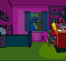 Image n° 4 - screenshots  : Simpsons, The - Bart's Nightmare